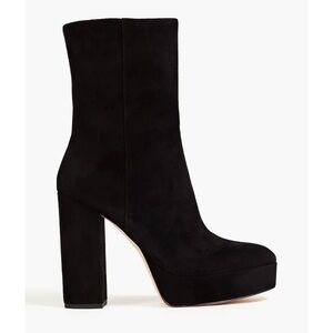 Stuart Weitzman Suede Platform Ankle Boots Size 39.5 NWOB